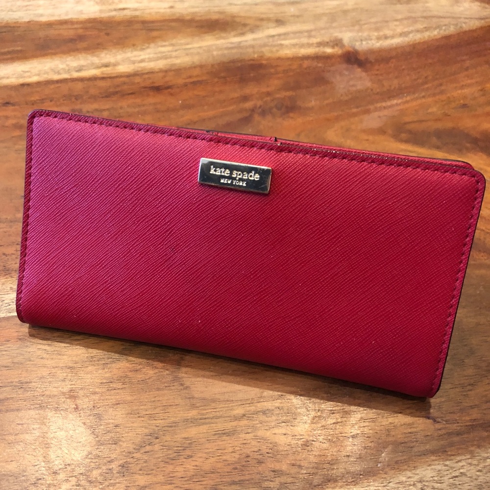 Red Leather Kate Spade Wallet